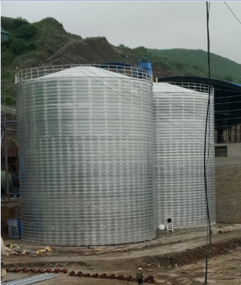 太子河粮食钢板仓的安装全过程不用热焊接